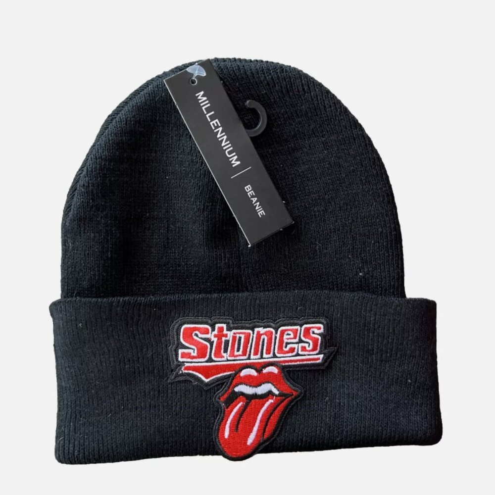 Rolling Stones Metal Rock N Roll Band Beanie Hat Winter Skull Cap